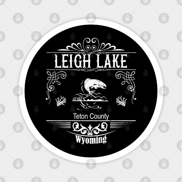 Leigh Lake Wyoming Magnet by artsytee